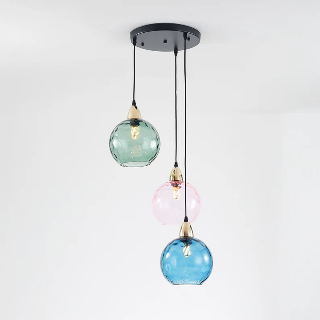 Moderne Cluster Pendelleuchte mit 3 Lichtern - Cascade | Karnz