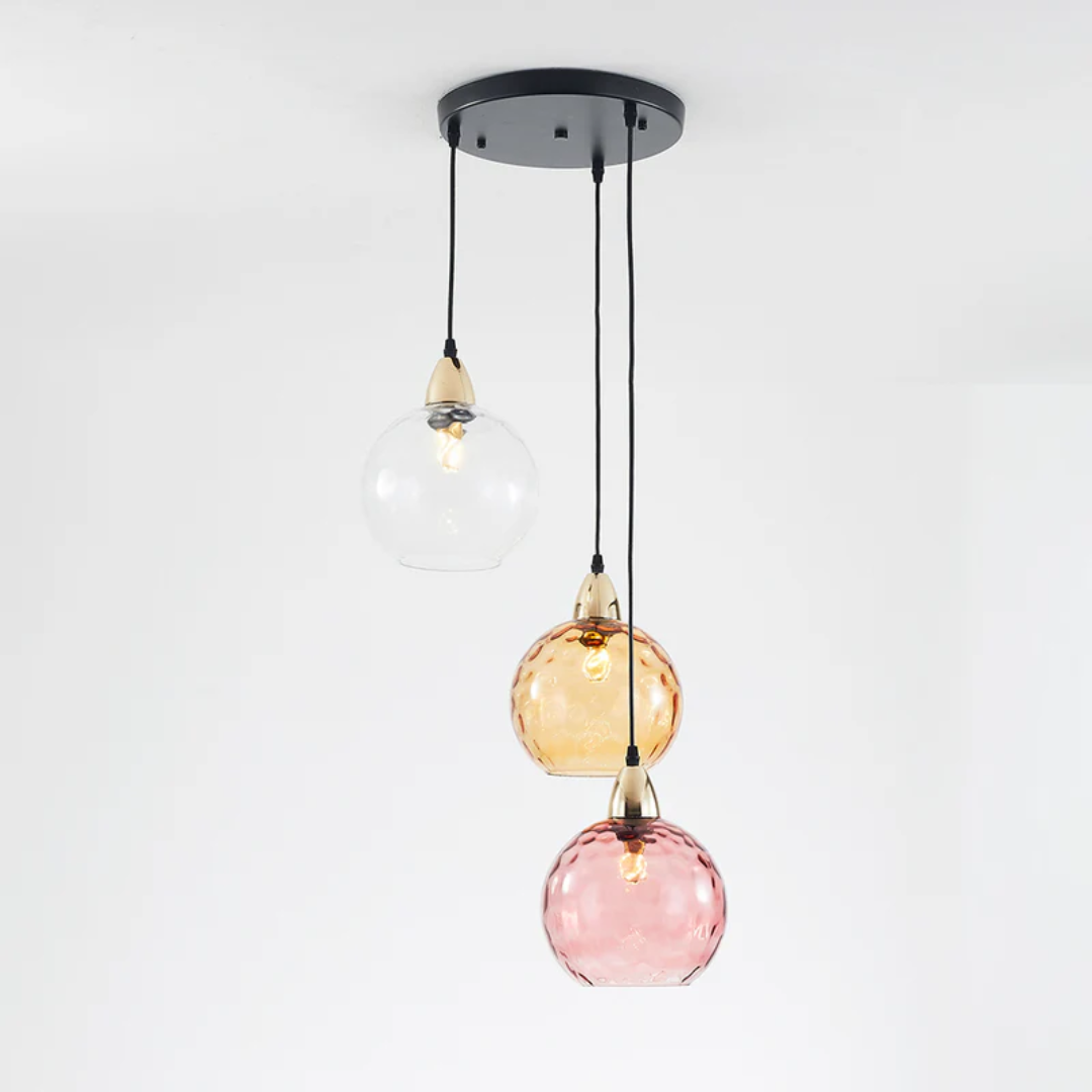 Moderne Cluster Pendelleuchte mit 3 Lichtern - Cascade | Karnz