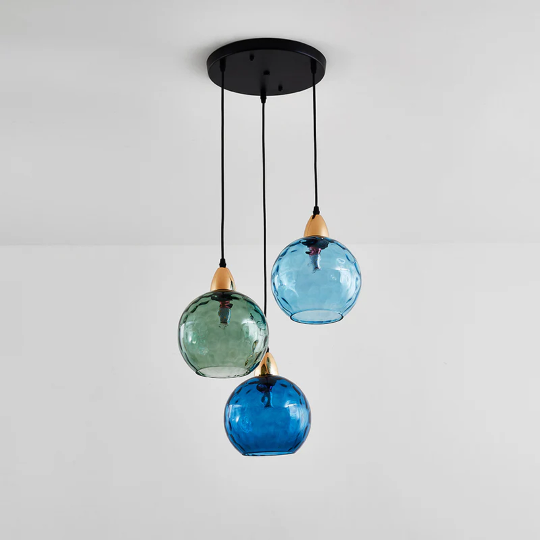 Moderne Cluster Pendelleuchte mit 3 Lichtern - Cascade | Karnz