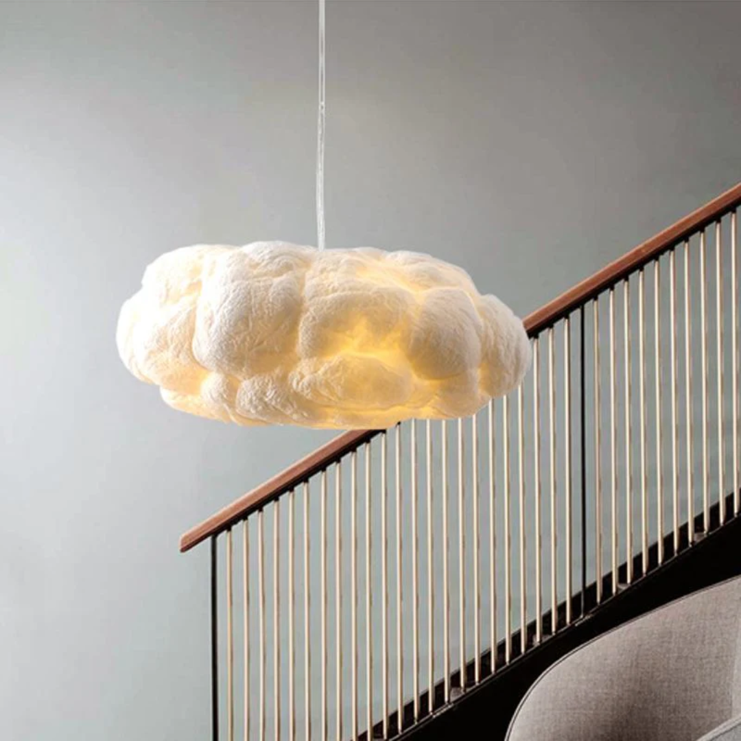 Designer Cloud LED Pendelleuchte Weiß PVC/Baumwolle - Nimbus | Karnz