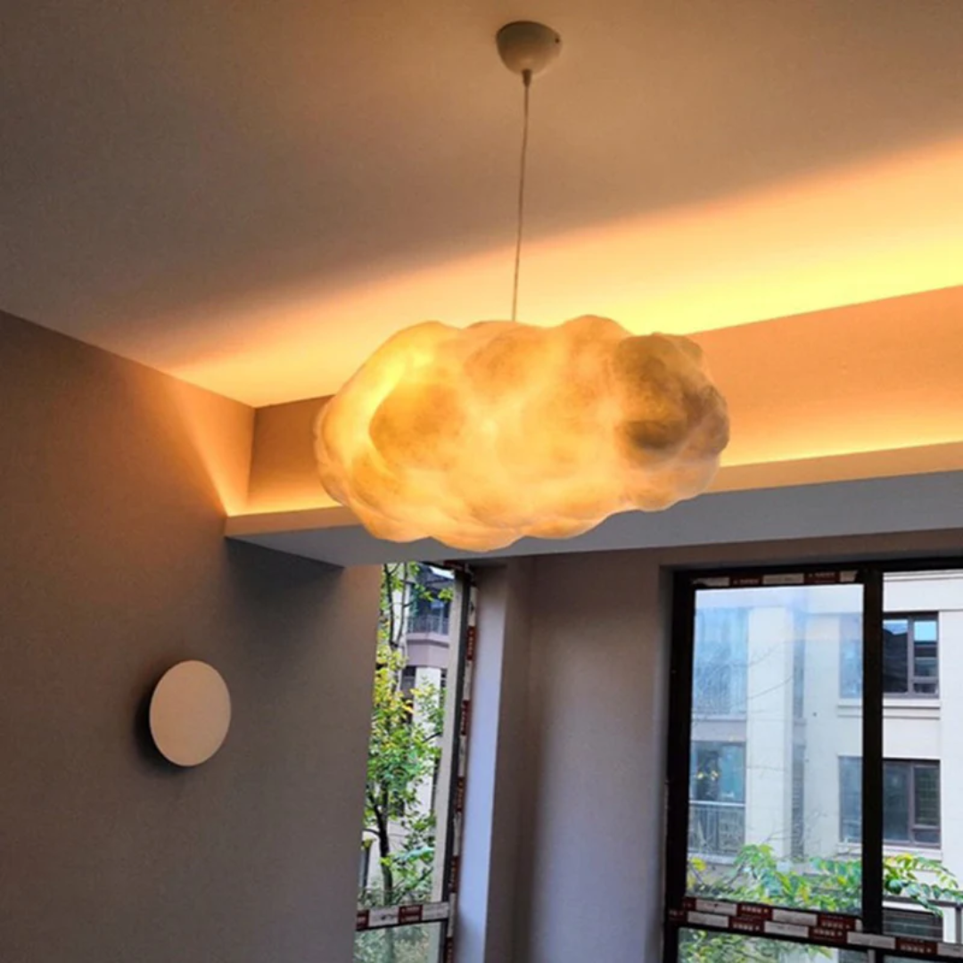 Designer Cloud LED Pendelleuchte Weiß PVC/Baumwolle - Nimbus | Karnz