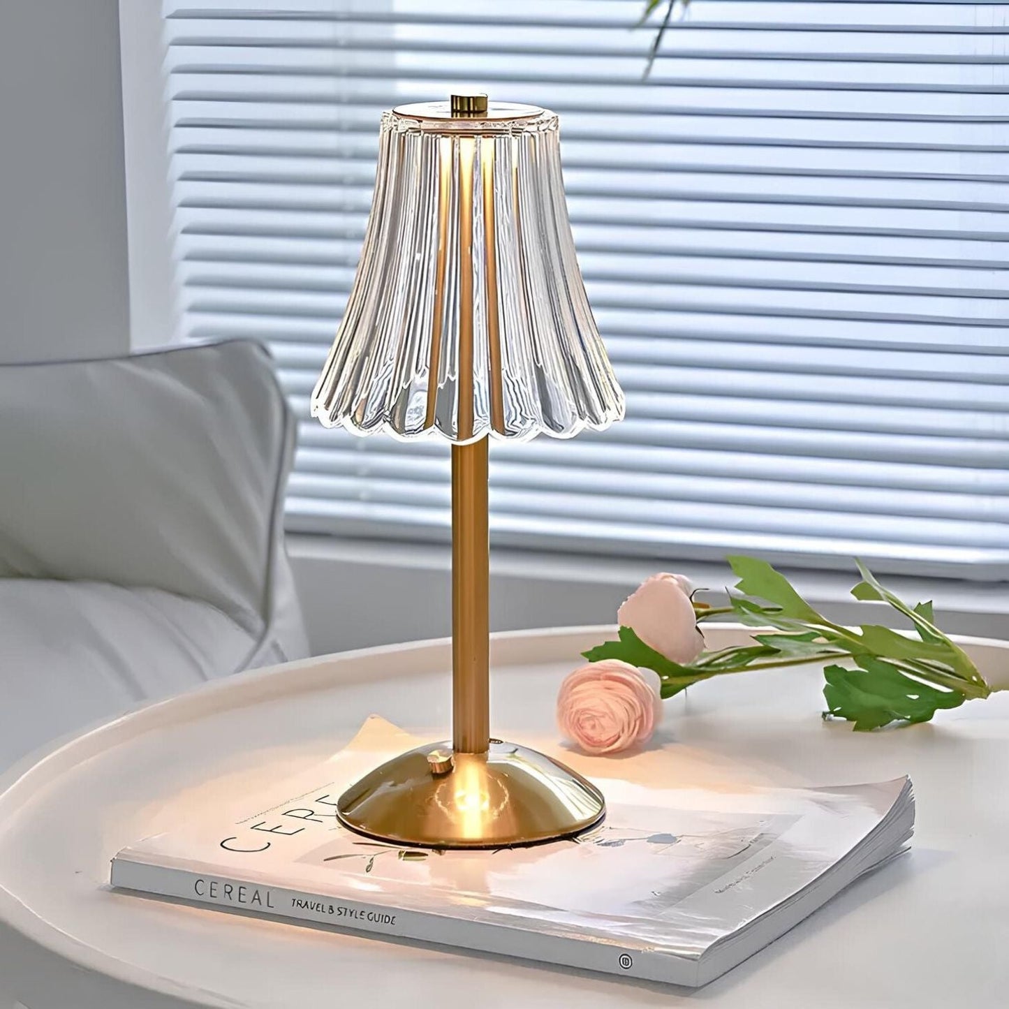 Goldene Kristall-Tischlampe - Aurora Luxe | Karnz