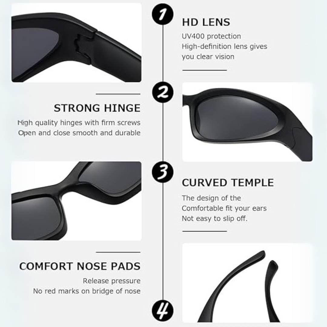 Polarized Sport Sonnenbrille - SwiftWrap | Karnz