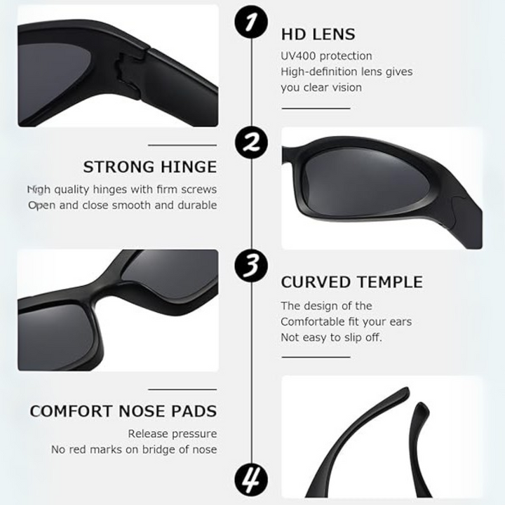 Polarized Sport Sonnenbrille - SwiftWrap | Karnz