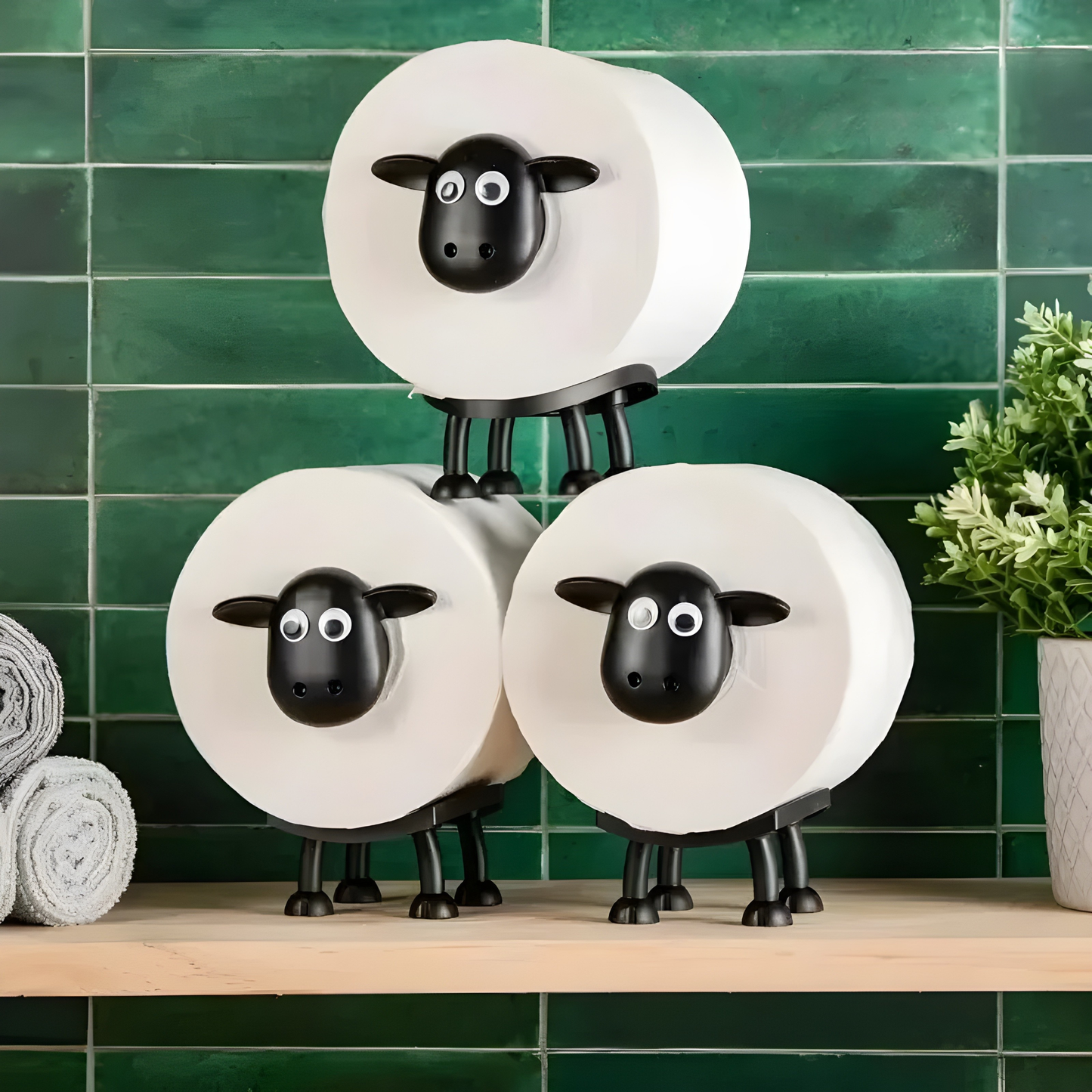 Toilettenpapierhalter kaufen – Originelle und witzige Badezimmerdekoration | Rutschfest, ideal für kleine Badezimmer