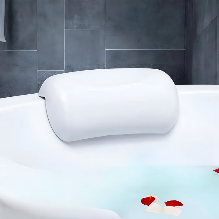 Badewannen-Kissen – Wasserdicht & Rutschfest | Weiches Memory-Schaum Kopf- & Rückenkissen mit Saugnäpfen | Karnz