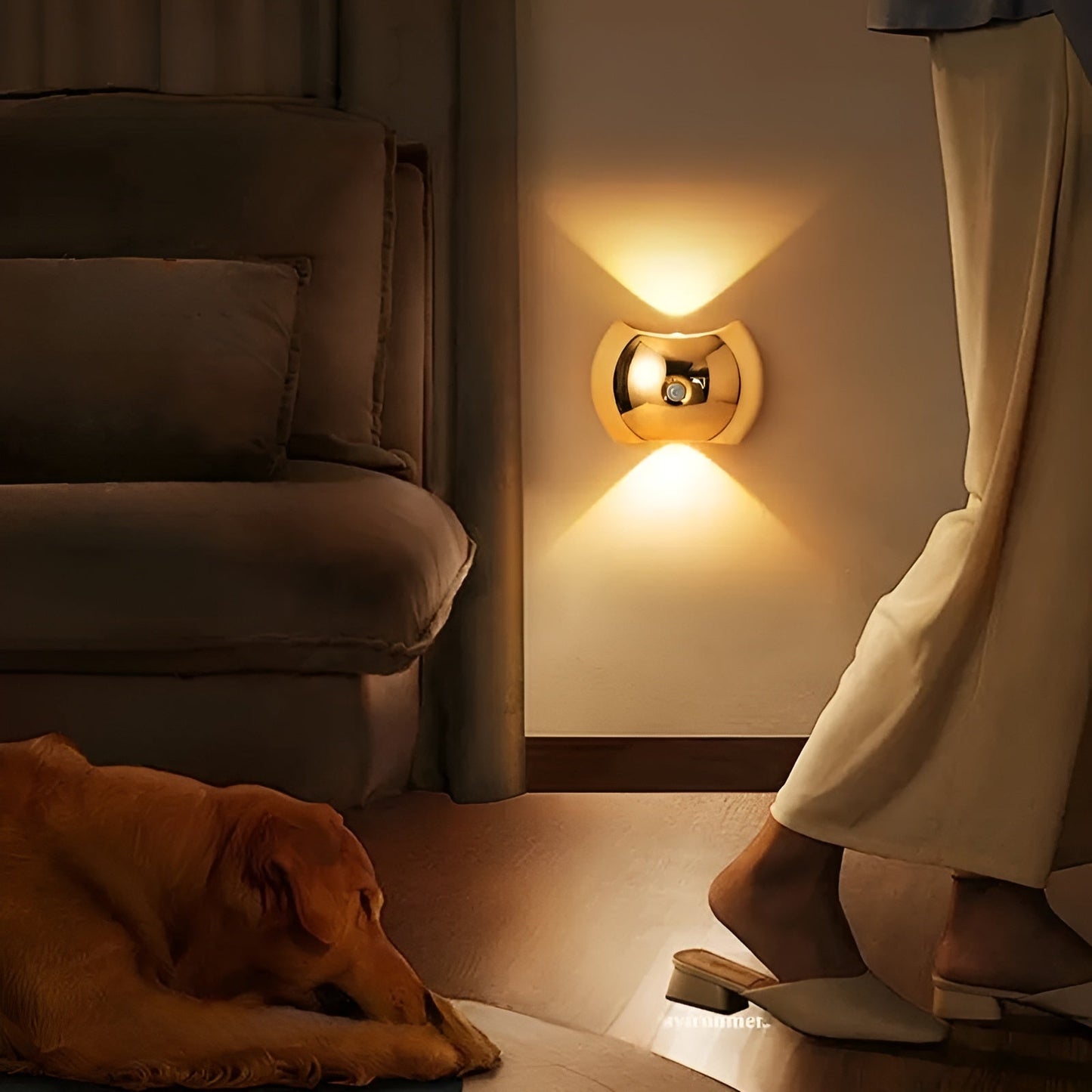 Wandleuchte mit Bewegungsmelder – Dual-LED-Beleuchtung nach oben und unten | Magnetisch & PortaKarnze