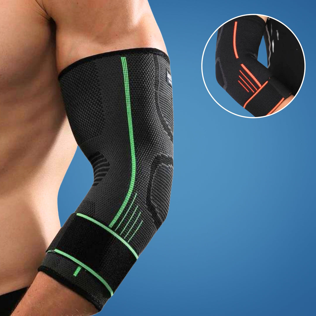 FlexiShield Orthopädische Ellenbogenstütze | Schmerztherapie - Ellenbogenunterstützung - bei Tendinitis - Arthritis - Verletzungsrehabilitation Karnz
