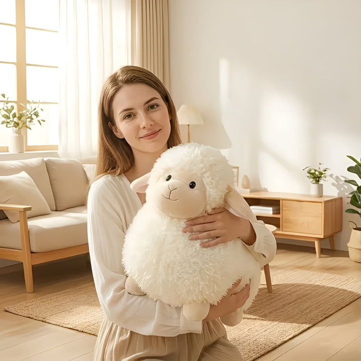 Süße Schaf-Plüschtiere – Weich und kuschelig | Hochwertiges Polyester für Kinder | Karnz