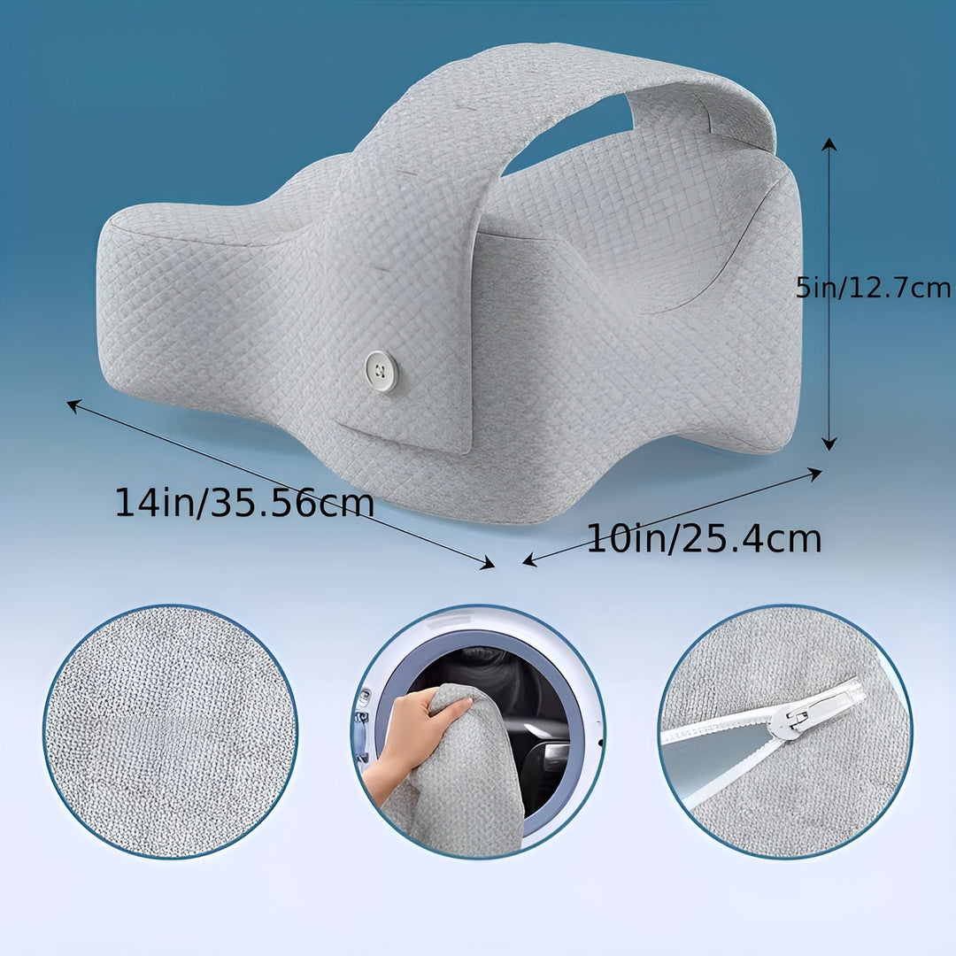 Kniekissen für Seitenschläfer – Ergonomisch & verstellbar | Linderung für Knie und Rücken | Karnz