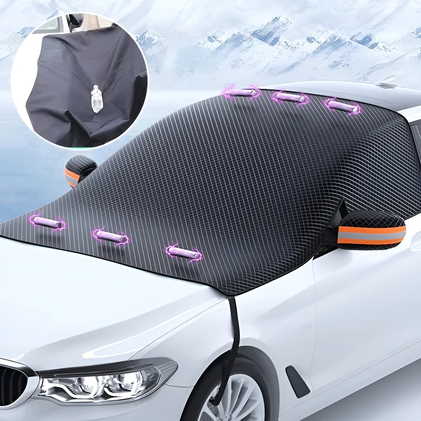 Magnetische Auto-Schneeabdeckung – Schneller Schutz vor Eis und Schnee | SuitaKarnze für Wintertage