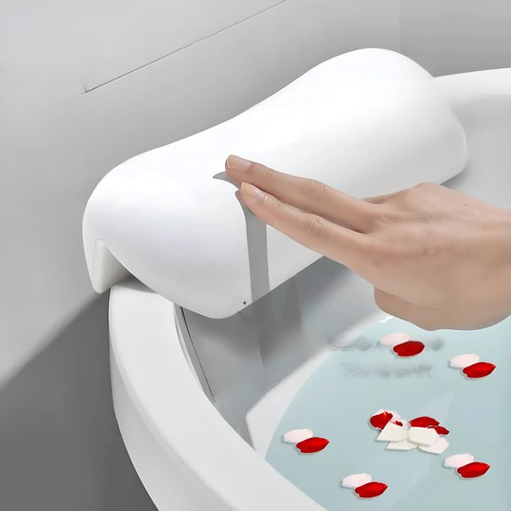 Badewannen-Kissen – Wasserdicht & Rutschfest | Weiches Memory-Schaum Kopf- & Rückenkissen mit Saugnäpfen | Karnz