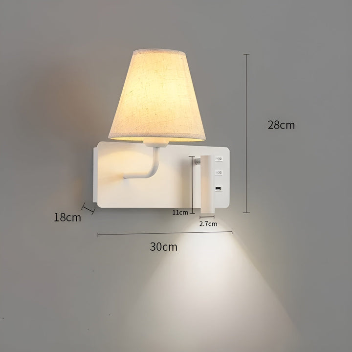 Leselampe mit Kerzenlichteffekt – Warmes, dekoratives Licht | Perfekt für das Schlafzimmer & Bett | Karnz