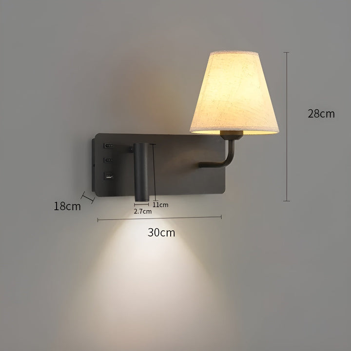 Leselampe mit Kerzenlichteffekt – Warmes, dekoratives Licht | Perfekt für das Schlafzimmer & Bett | Karnz