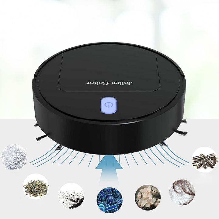 Karnz | Cleanoro S6 Robotstaubsauger | Kompakt & Intelligent | Für Tierhaare, Harte Böden & Teppiche | 2h Laufzeit
