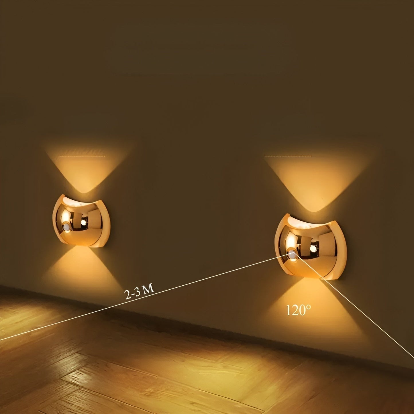 Wandleuchte mit Bewegungsmelder – Dual-LED-Beleuchtung nach oben und unten | Magnetisch & PortaKarnze