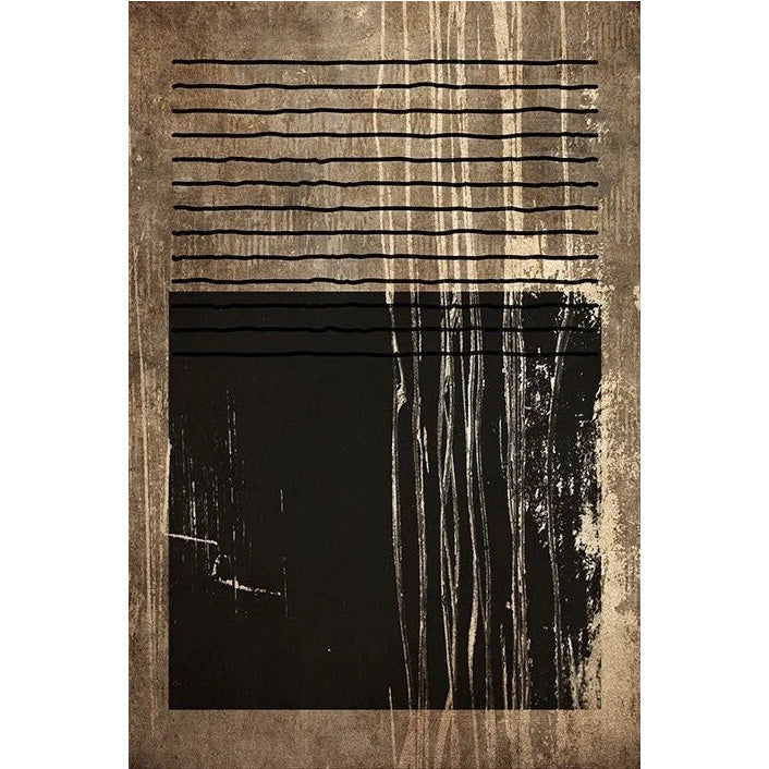 Urban Vintage Golden Brown Black Abstract Wall Art Fine Art Canvas Prints Bilder Für Modernes Apartment Wohnzimmer Esszimmer Home Office Dekor