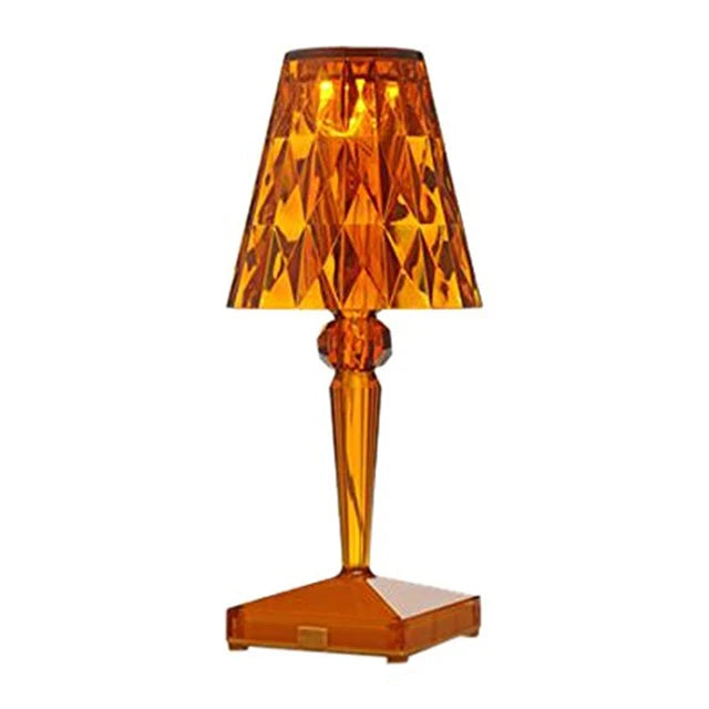 Acryl Kristall Tischlampe – Kunstvolles Design, Dimmbar, Energiesparend, Ideal für Wohnzimmer oder Schlafzimmer | Karnz