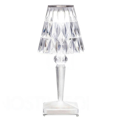 Acryl Kristall Tischlampe – Kunstvolles Design, Dimmbar, Energiesparend, Ideal für Wohnzimmer oder Schlafzimmer | Karnz