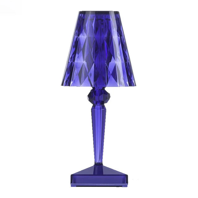 Acryl Kristall Tischlampe – Kunstvolles Design, Dimmbar, Energiesparend, Ideal für Wohnzimmer oder Schlafzimmer | Karnz