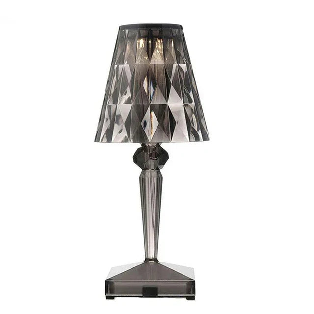 Acryl Kristall Tischlampe – Kunstvolles Design, Dimmbar, Energiesparend, Ideal für Wohnzimmer oder Schlafzimmer | Karnz