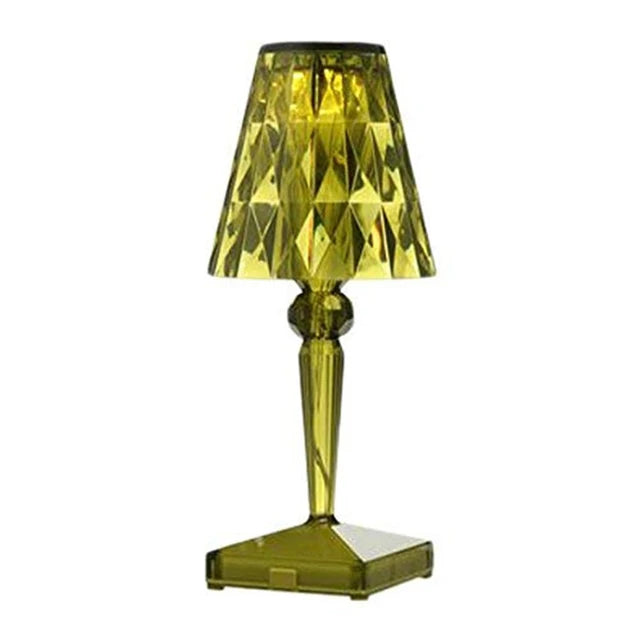 Acryl Kristall Tischlampe – Kunstvolles Design, Dimmbar, Energiesparend, Ideal für Wohnzimmer oder Schlafzimmer | Karnz