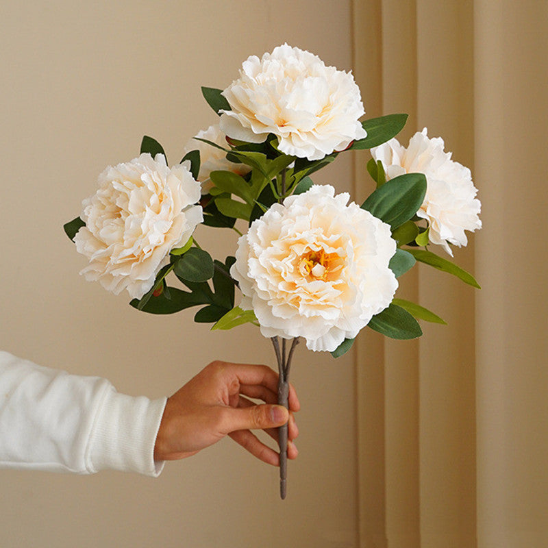 Künstliche 5 große Kopf Pfingstrosen Blumen | Karnz
