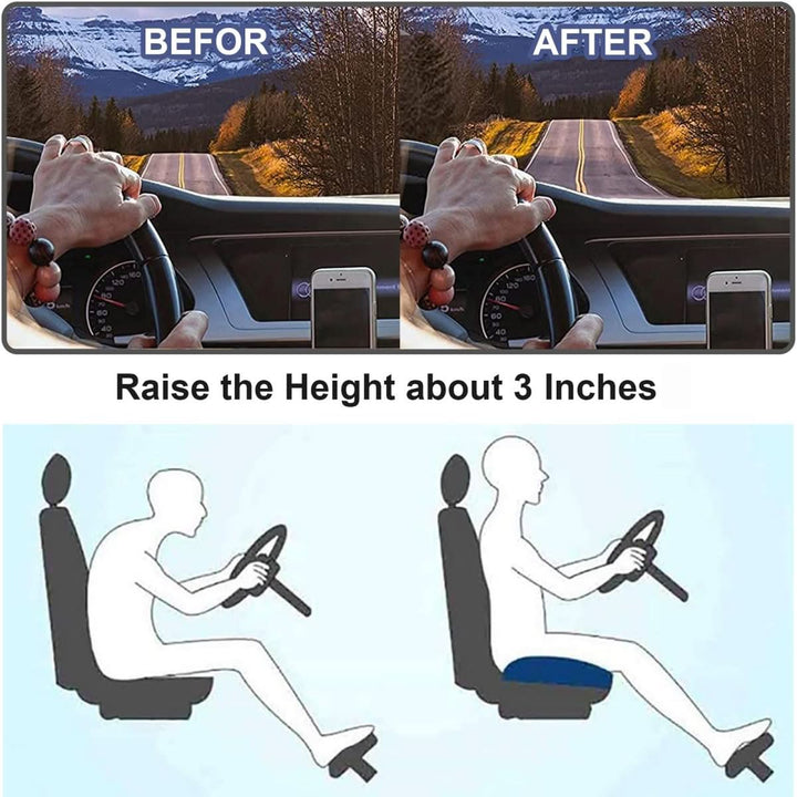 Ergonomisches Autositzkissen für bessere Sicht und mehr Komfort