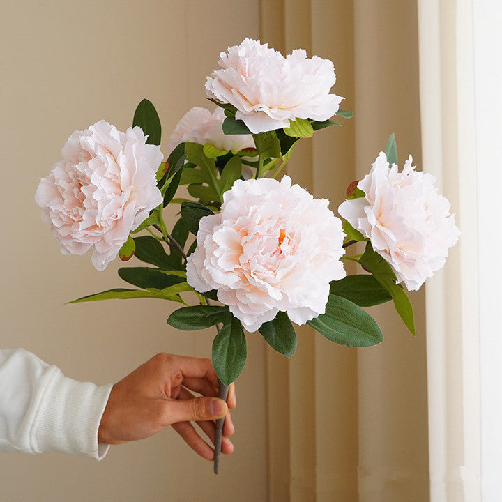 Künstliche 5 große Kopf-Peonienblumen