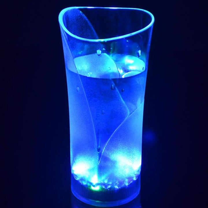 Valentinstag Blinkendes Farbiges LED Leuchtendes Becher Glas | Karnz