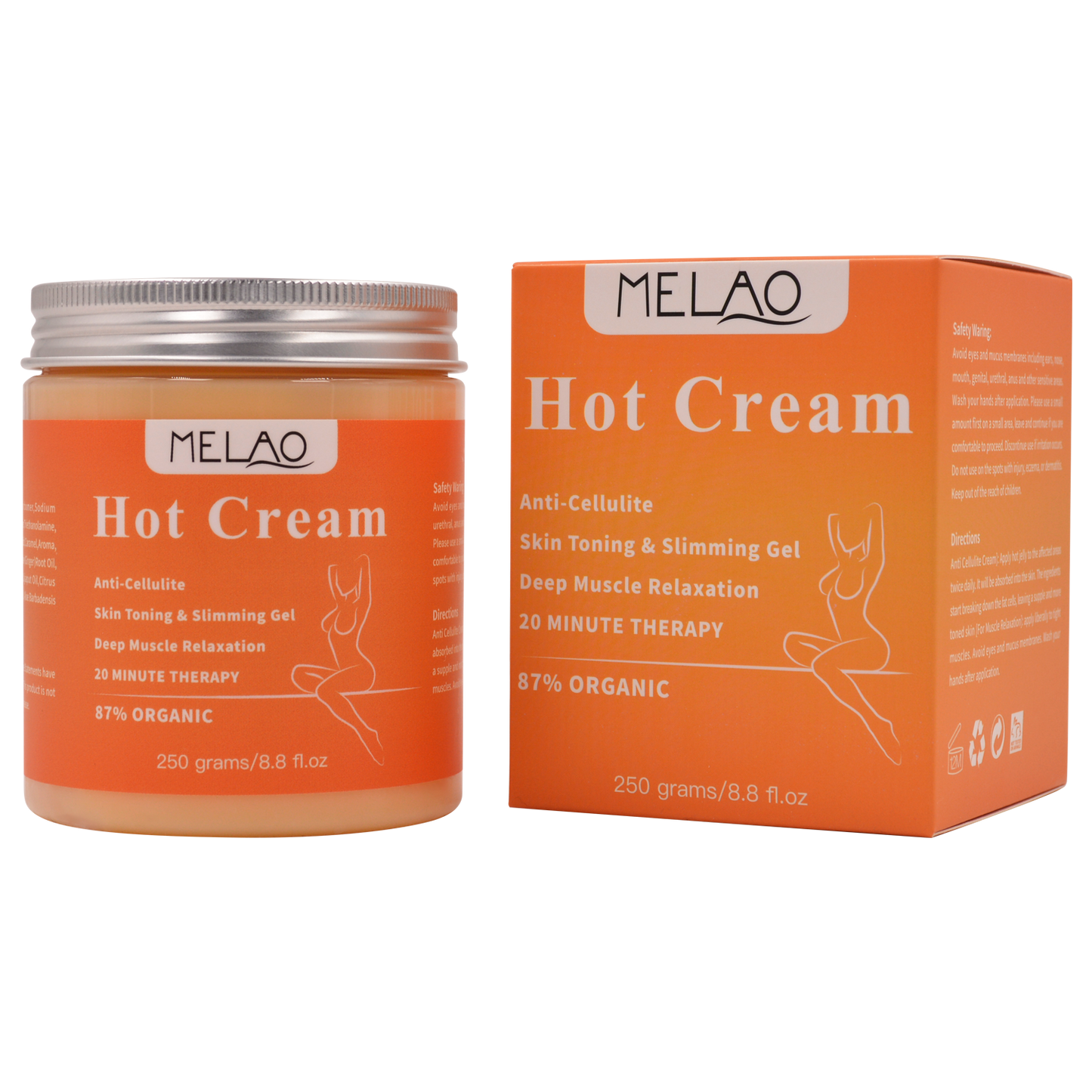 Ultimate Shape Cream – steigert die Fettverbrennung – reduziert Cellulite – Wanduhr