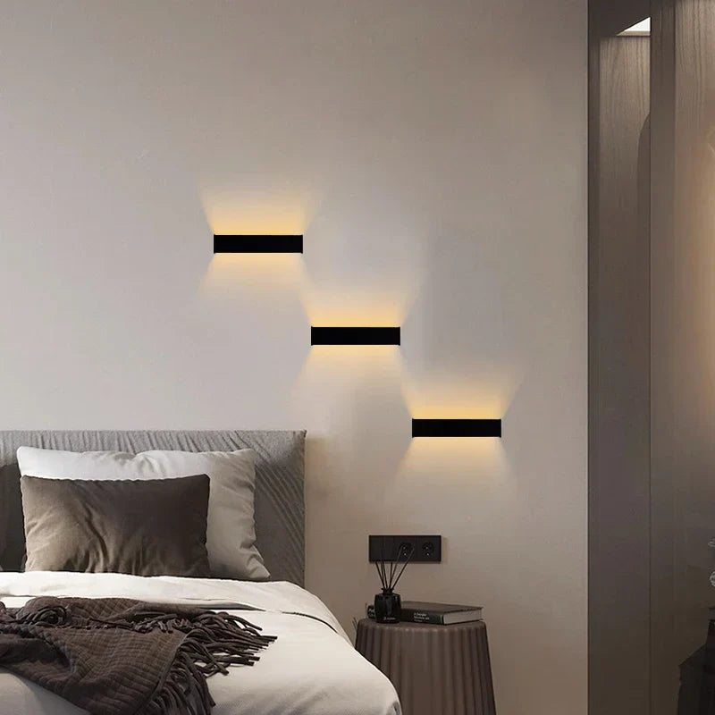 Moderne Lange Wandleuchte LED für Wohnzimmer – Minimalistische Wandlampe Design | Karnz