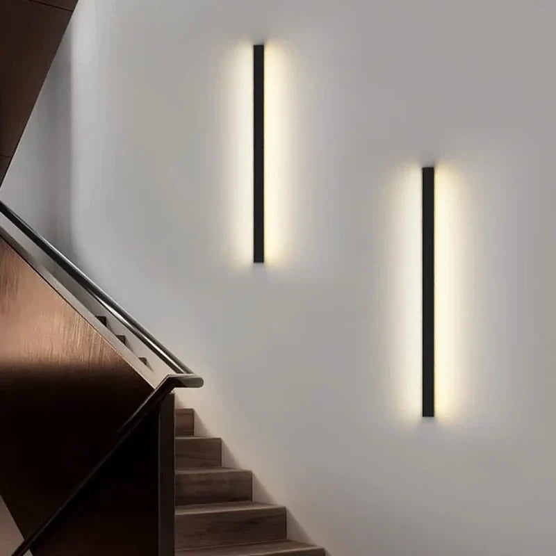 Moderne Lange Wandleuchte LED für Wohnzimmer – Minimalistische Wandlampe Design | Karnz