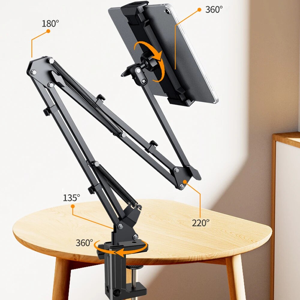 Tablet-Halterung – FlexiMount – 360° drehbar – verstellbarer Halter