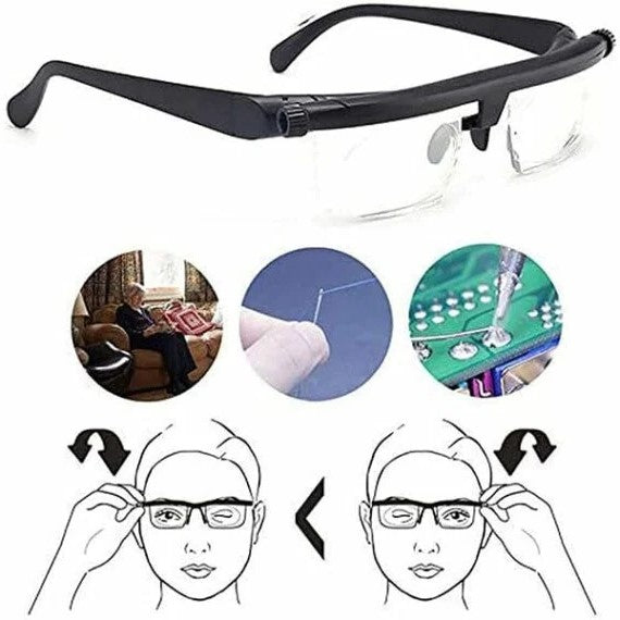 Verstellbare Fokussierungsbrille für Nah- und Fernsicht | Karnz