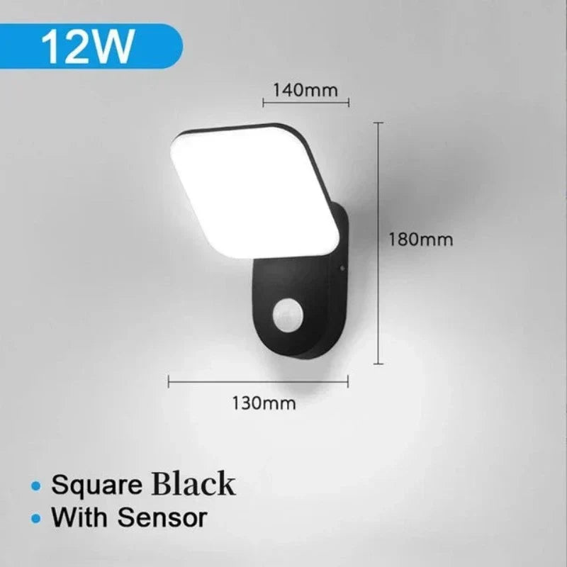 SecureLight - LED Bewegungsmelder Außenlampe | Wasserdicht & Energiesparend | Karnz