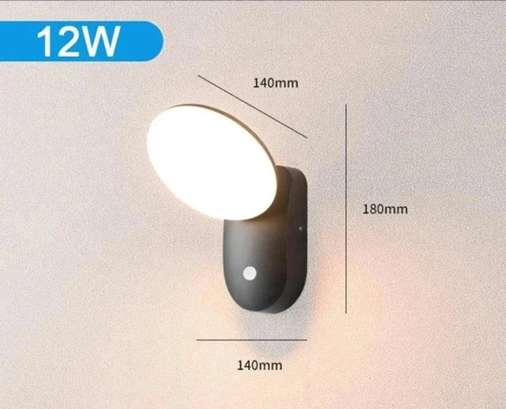 Moderne LED Verandaleuchte mit Bewegungsmelder - Wasserdichte Außenbeleuchtung, energiesparend, ideal für Terrasse und Eingang | Karnz