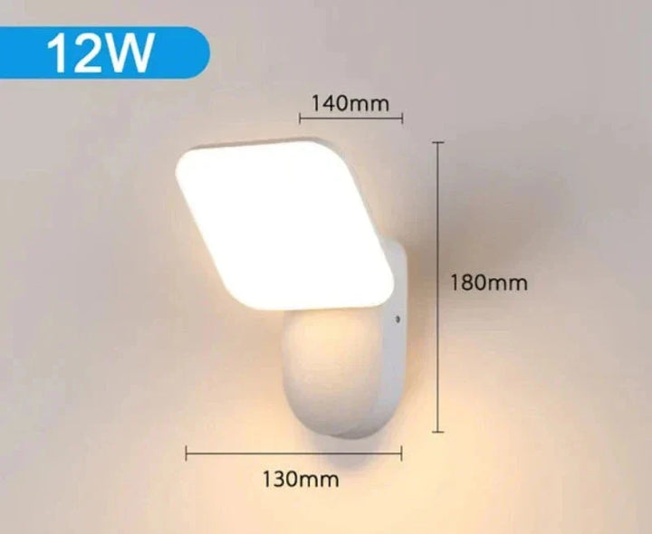 Moderne LED Verandaleuchte mit Bewegungsmelder - Wasserdichte Außenbeleuchtung, energiesparend, ideal für Terrasse und Eingang | Karnz