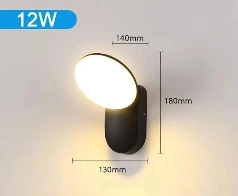 Moderne LED Verandaleuchte mit Bewegungsmelder - Wasserdichte Außenbeleuchtung, energiesparend, ideal für Terrasse und Eingang | Karnz