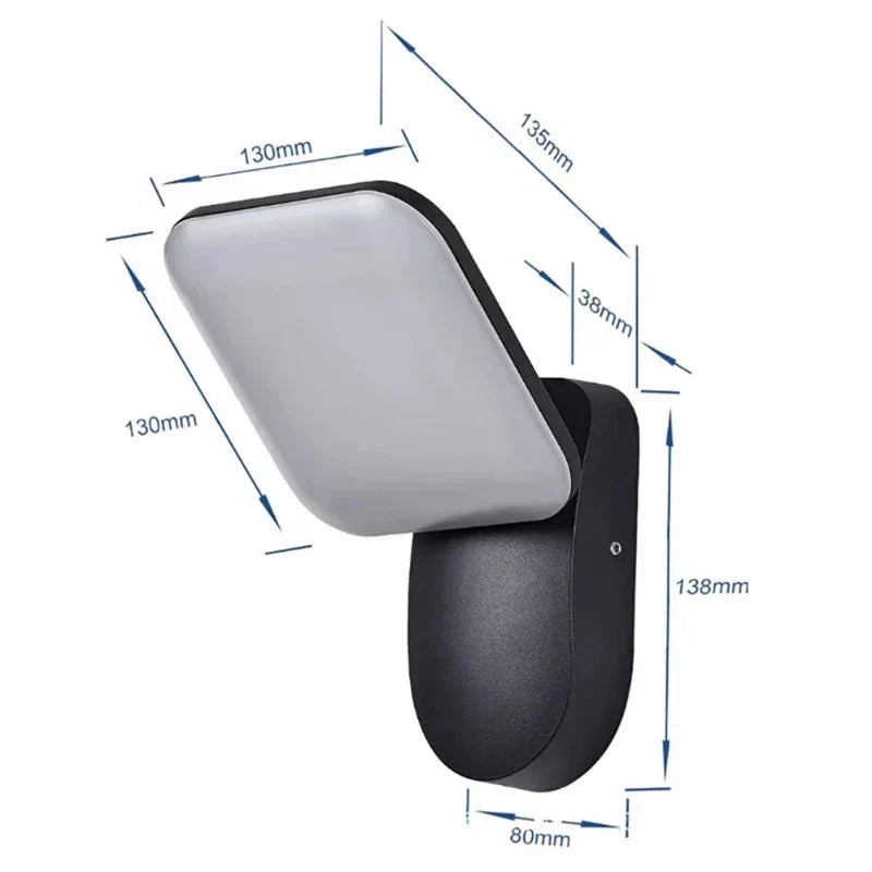 SecureLight - LED Bewegungsmelder Außenlampe | Wasserdicht & Energiesparend | Karnz