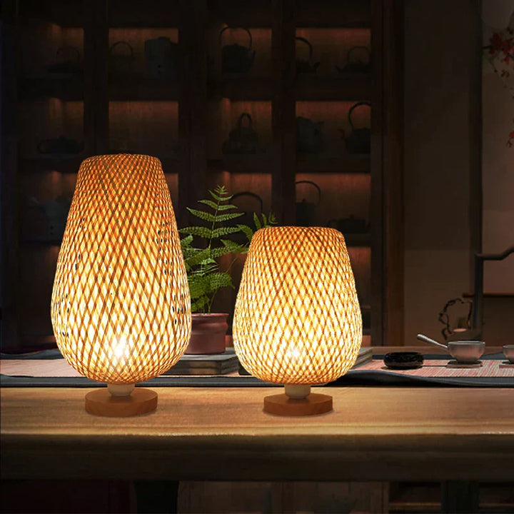 RetroBambooCraft – Vintage-Bambuslampen, handgefertigt