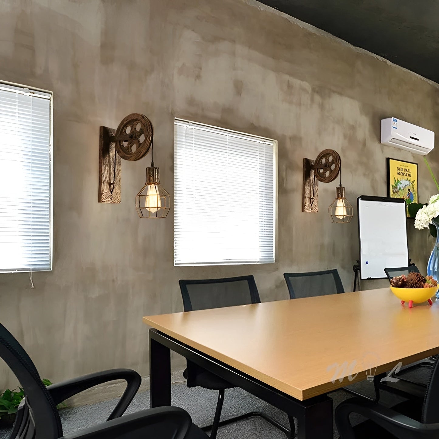 Vintage Industrial LED Wandleuchte - IronGlare | Karnz