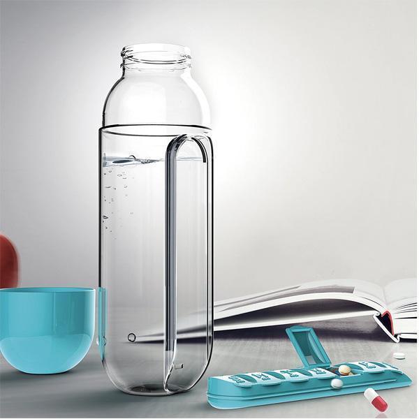 Vitamin Pillenbox Wasserflasche | Karnz