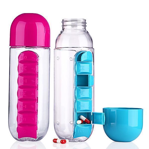 Vitamin Pillenbox Wasserflasche | Karnz
