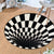 Runder Vortex 3D-Illusionsteppich - 100 cm - rutschfest | Karnz