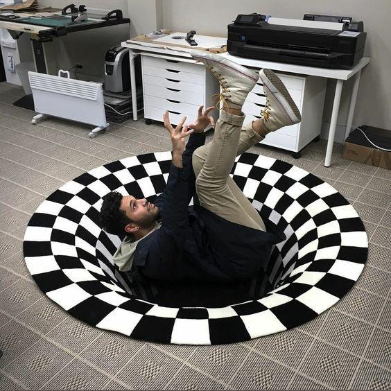 Vortex Illusion Teppich | Karnz