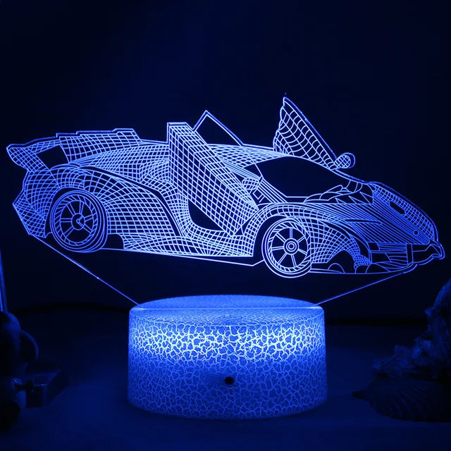 LED Nachtlicht - 3D Illusionslampe für das Kinderzimmer, USB-Ladung | Karnz