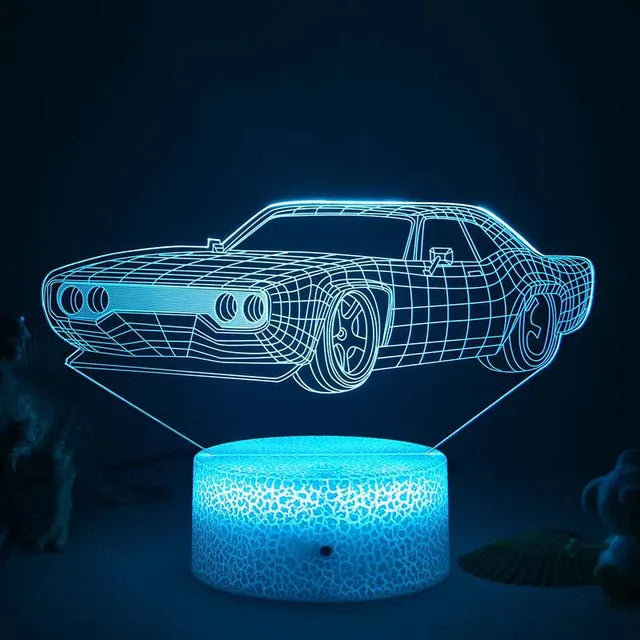 LED Nachtlicht - 3D Illusionslampe für das Kinderzimmer, USB-Ladung | Karnz