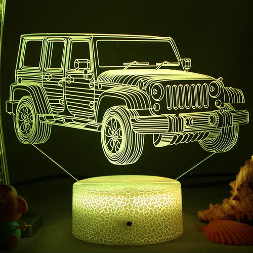LED Nachtlicht - 3D Illusionslampe für das Kinderzimmer, USB-Ladung | Karnz