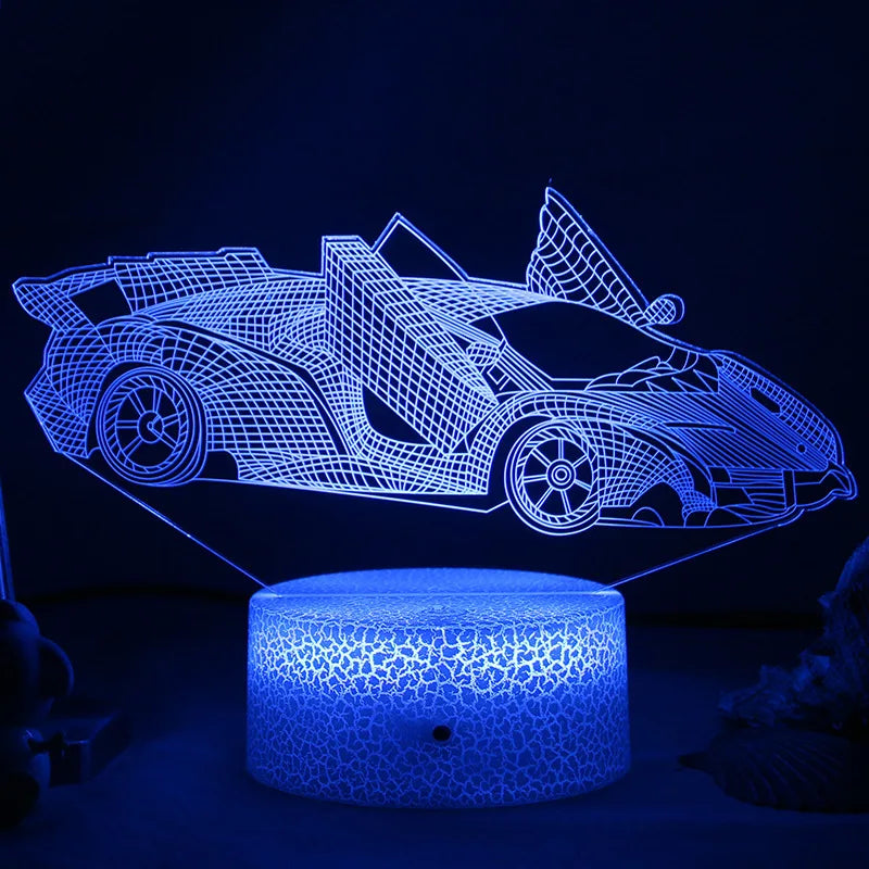 LED Nachtlicht - 3D Illusionslampe für das Kinderzimmer, USB-Ladung | Karnz